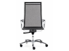 Luxy Italia Fauteuil de direction Luxy Light en résille – siège italien haut dossier avec structure aluminium et mécanisme multiblock Fauteuil de direction Luxy Light en résille – siège italien haut dossier avec structure aluminium et mécanisme multiblock