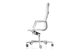 Luxy Fauteuil de bureau Luxy Nulite en cuir ou similicuir – siège italien avec mécanisme multiblock et détails aluminium Fauteuil de bureau Luxy Nulite en cuir ou similicuir – siège italien avec mécanisme multiblock et détails aluminium