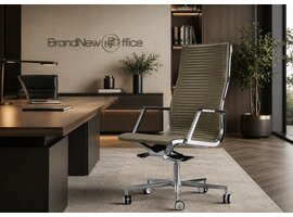 Luxy Fauteuil de bureau Luxy Nulite en cuir ou similicuir – siège italien avec mécanisme multiblock et détails aluminium Fauteuil de bureau Luxy Nulite en cuir ou similicuir – siège italien avec mécanisme multiblock et détails aluminium