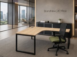 Narbutas Narbutas Nova hoekbureau – elegant designbureau met links of rechts aanbouwblad Narbutas Nova hoekbureau – elegant designbureau met links of rechts aanbouwblad
