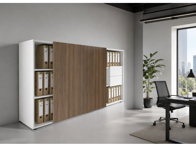 MDD Zig Zag armoire avec porte coulissante Zig Zag armoire avec porte coulissante