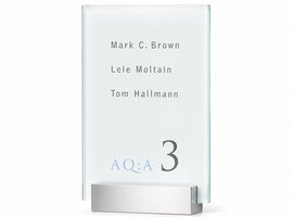 Sign Systems Clear plaque de porte - verre 16h x 10l x 2,4p cm Clear plaque de porte - verre 16h x 10l x 2,4p cm