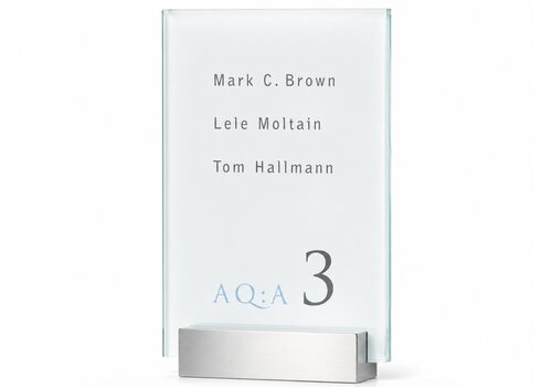 Clear plaque de porte - 16h x 10l x 2,4p cm