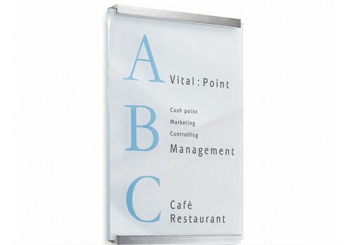 Clear wegwijzer - 60h x 42b x 2,4d cm
