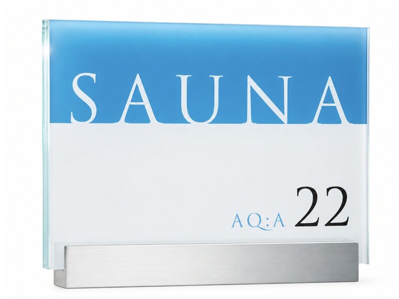 Sign Systems Clear deurbordje - glas - 15h x 20b x 2,4d cm Clear deurbordje - glas - 15h x 20b x 2,4d cm