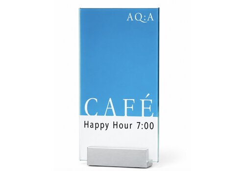 Sign Systems Clear chevalet de table - 22h x 10,5l x 2,4p cm Clear chevalet de table - 22h x 10,5l x 2,4p cm
