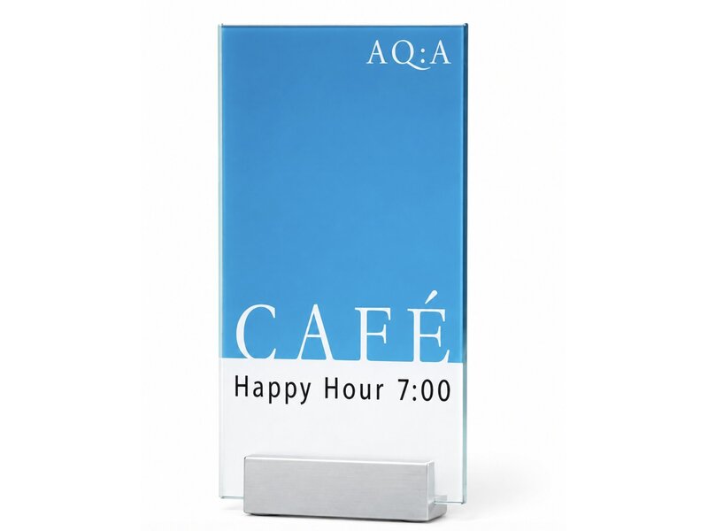 Sign Systems Clear tafelbord - 22h x 10,5b x 2,4d cm Clear tafelbord - 22h x 10,5b x 2,4d cm