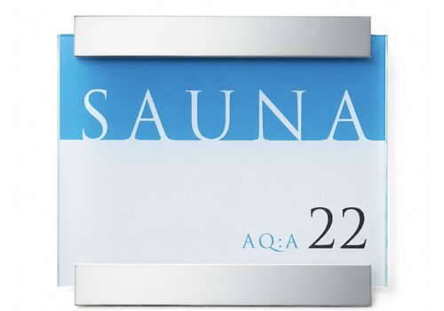 Clear plaque de porte - 15h x 20l x 2,4p cm