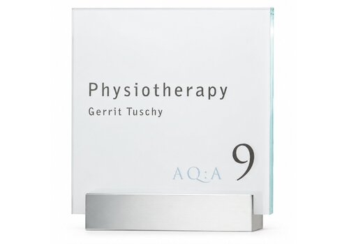 Clear plaque de porte - 14h x 14l x 2,4p cm