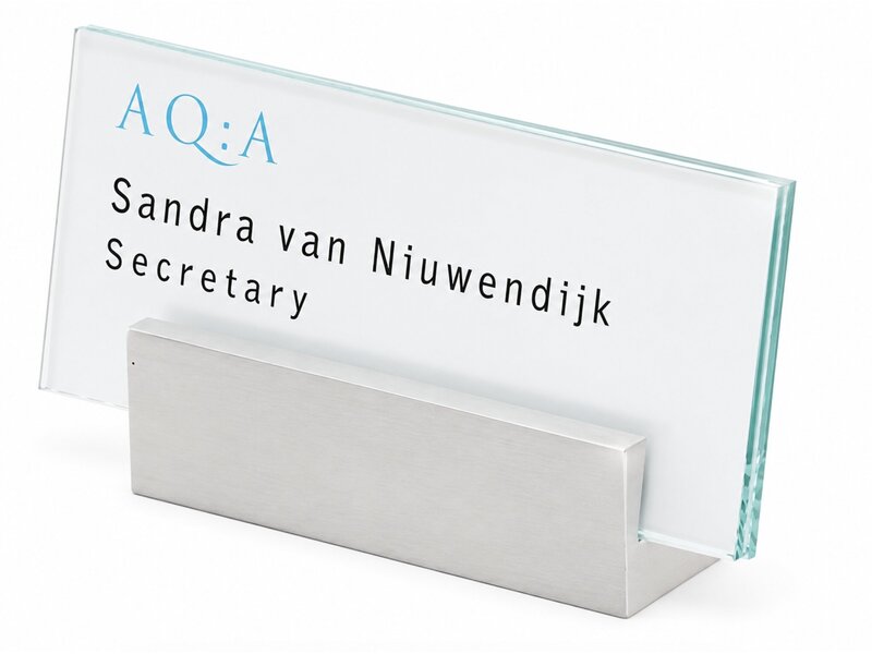 Sign Systems Clear tafelbordje - glas - 6h x 11b x 2,4d cm Clear tafelbordje - glas - 6h x 11b x 2,4d cm