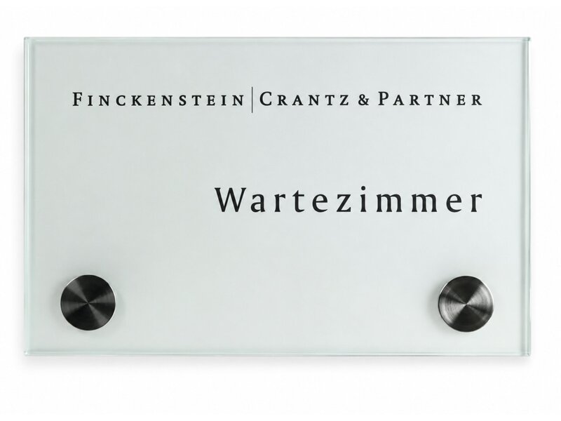 Cristallo plaques de porte - 10h x 16l x 2,8p cm