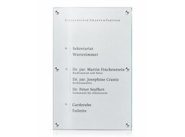 Cristallo bedrijfsbewijzering - 100h x 60b x 2,8d cm