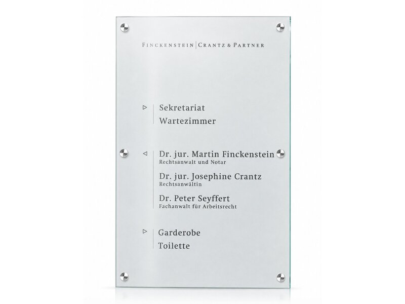 Cristallo bedrijfsbewijzering - 100h x 60b x 2,8d cm