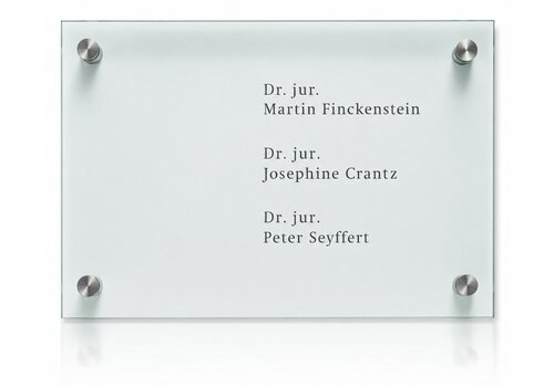 Cristallo bedrijfsbewijzering - 40h x 60b x 4,5d cm