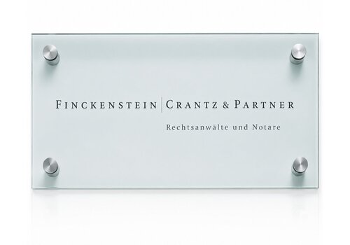 Cristallo bedrijfsbewijzering - 30h x 60b x 4,5d cm