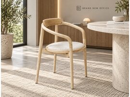Chaise Edo en frêne – design belge d’Axel Enthoven pour Brand New Office