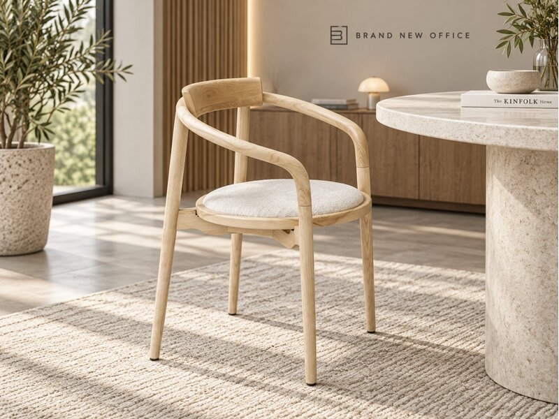 Chaise Edo en frêne – design belge d’Axel Enthoven pour Brand New Office