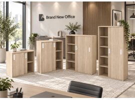 Armoire à rideaux Narbutas Choice – rangement compact et modulable pour bureau