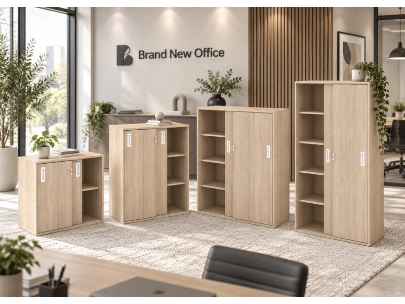 Armoire à rideaux Narbutas Choice – rangement compact et modulable pour bureau