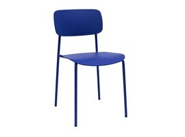Kick collection KICK LIO eetkamerstoel – smalle kunststof stoel met retro design en metalen frame KICK LIO eetkamerstoel – smalle kunststof stoel met retro design en metalen frame