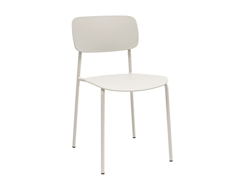 Kick collection KICK LIO eetkamerstoel – smalle kunststof stoel met retro design en metalen frame KICK LIO eetkamerstoel – smalle kunststof stoel met retro design en metalen frame