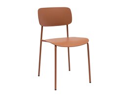 Kick collection KICK LIO eetkamerstoel – smalle kunststof stoel met retro design en metalen frame KICK LIO eetkamerstoel – smalle kunststof stoel met retro design en metalen frame