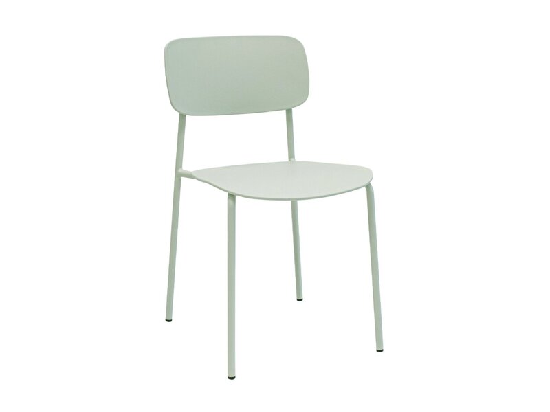 Kick collection KICK LIO eetkamerstoel – smalle kunststof stoel met retro design en metalen frame KICK LIO eetkamerstoel – smalle kunststof stoel met retro design en metalen frame