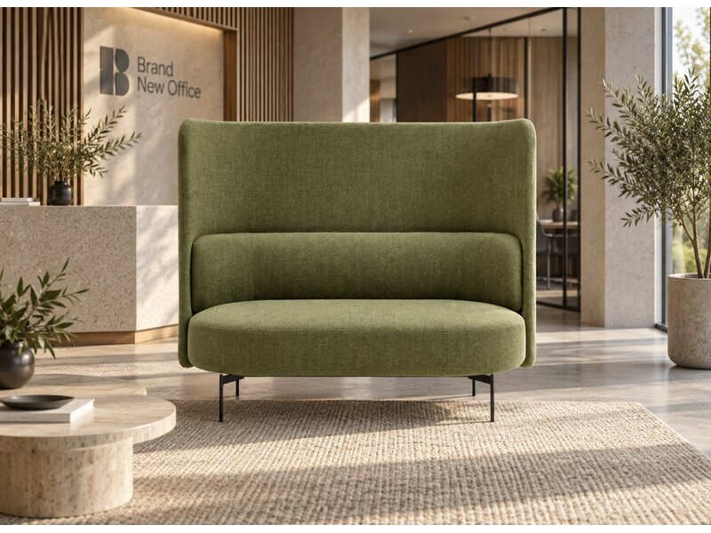 Softline Softline JOE Sofa High Back – compacte 2-zits sofa met hoge rug voor privacy en loungecomfort Softline JOE Sofa High Back – compacte 2-zits sofa met hoge rug voor privacy en loungecomfort