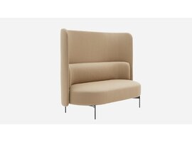 Softline Softline JOE Sofa High Back – compacte 2-zits sofa met hoge rug voor privacy en loungecomfort Softline JOE Sofa High Back – compacte 2-zits sofa met hoge rug voor privacy en loungecomfort