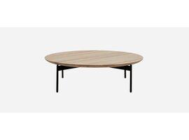 Softline JOE lage tafel low en high – ronde design salontafel voor lounge, lobby en moderne kantoorruimtes