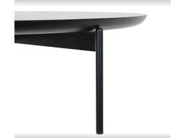 Softline JOE lage tafel low en high – ronde design salontafel voor lounge, lobby en moderne kantoorruimtes