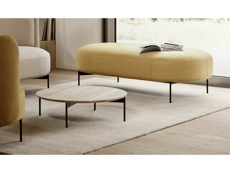 Softline JOE lage tafel low en high – ronde design salontafel voor lounge, lobby en moderne kantoorruimtes