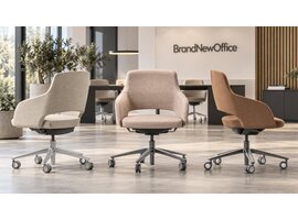 Narbutas Chaise de réunion Narbutas Sandie sur roulettes – Chaise design avec accoudoirs Chaise de réunion Narbutas Sandie sur roulettes – Chaise design avec accoudoirs
