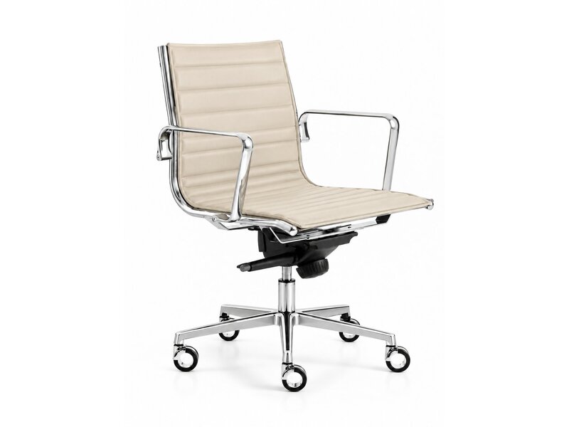 Luxy Fauteuil de bureau Luxy Light en cuir ou simili cuir – Fauteuil design à dossier bas Fauteuil de bureau Luxy Light en cuir ou simili cuir – Fauteuil design à dossier bas