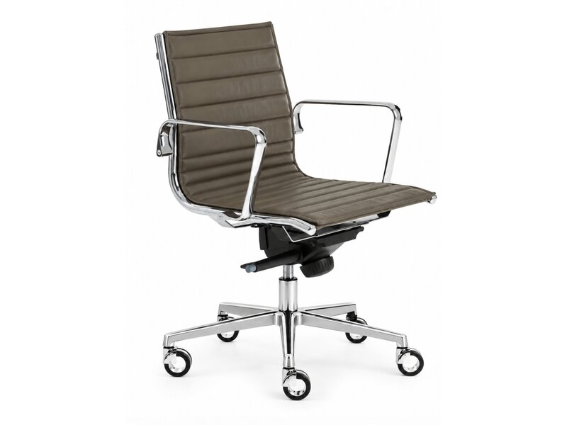 Luxy Fauteuil de bureau Luxy Light en cuir ou simili cuir – Fauteuil design à dossier bas Fauteuil de bureau Luxy Light en cuir ou simili cuir – Fauteuil design à dossier bas