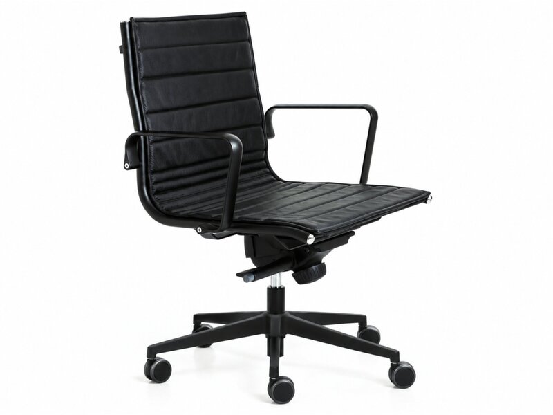 Luxy Fauteuil de bureau Luxy Light en cuir ou simili cuir – Fauteuil design à dossier bas Fauteuil de bureau Luxy Light en cuir ou simili cuir – Fauteuil design à dossier bas