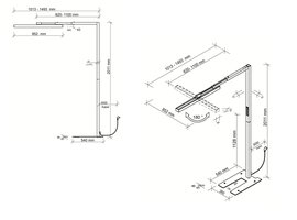 BNO Lampadaire LED BNO Design 1 – Éclairage de bureau intelligent avec capteurs Lampadaire LED BNO Design 1 – Éclairage de bureau intelligent avec capteurs