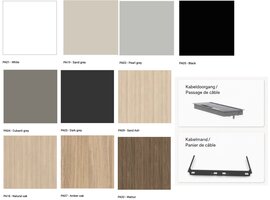 Narbutas Round – Système de bureaux modulaires pour open spaces et équipes