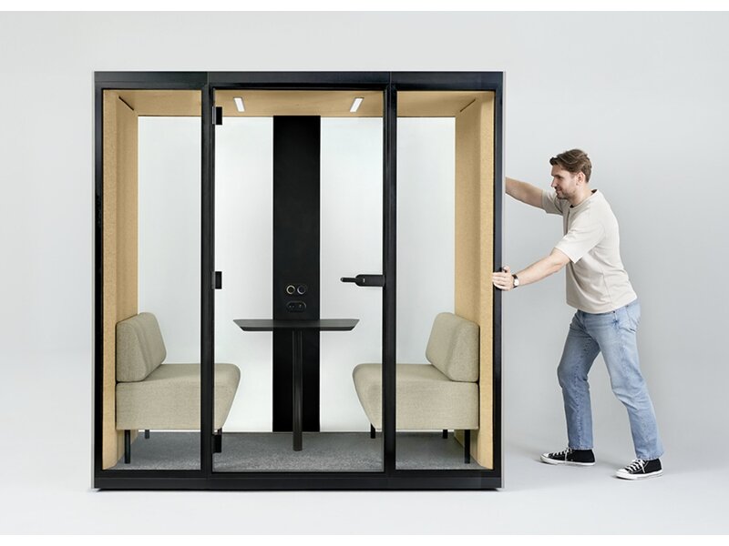 Narbutas SONUS M – Cabine acoustique 2 personnes avec canapé intégré