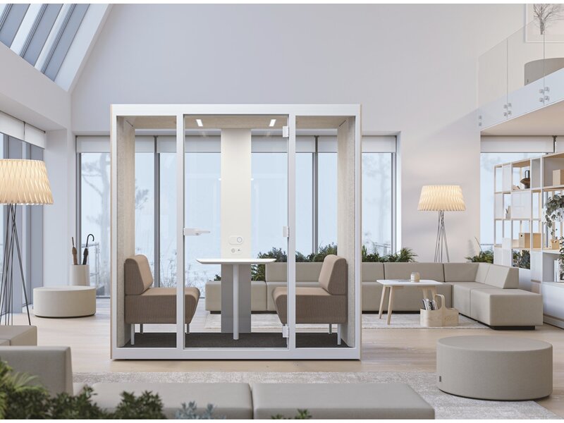 Narbutas SONUS M – Cabine acoustique 2 personnes avec canapé intégré