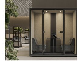 Narbutas SONUS M – Cabine acoustique 2 personnes avec canapé intégré