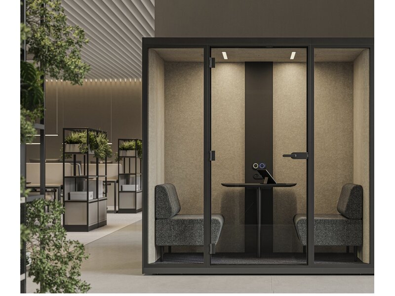 Narbutas SONUS M – Cabine acoustique 2 personnes avec canapé intégré