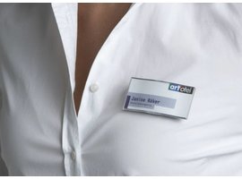Sign Systems Ocean plaque nomative avec broche et clip Ocean plaque nomative avec broche et clip