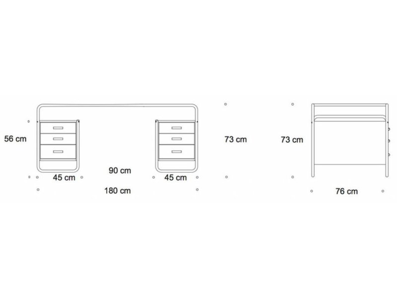 S285/5 gelakt bureau