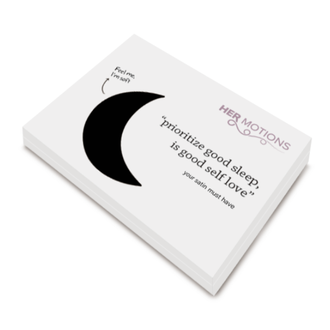 HER MOTIONS Satijnen Kussensloop - Zwart 60x70cm