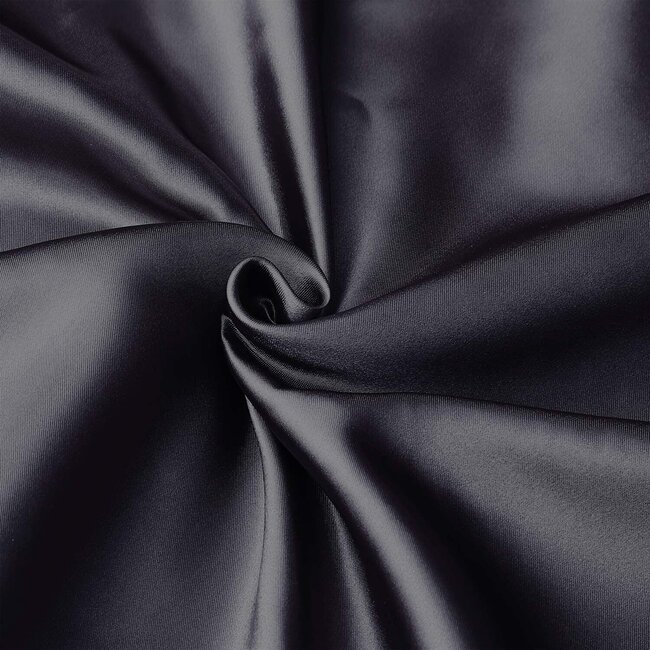 HER MOTIONS Satijnen Kussensloop - Zwart 60x70cm