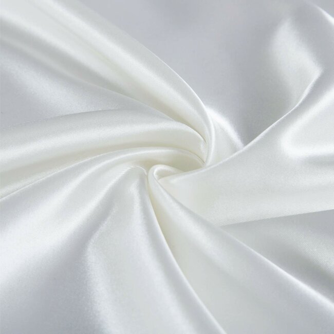 HER MOTIONS Satijnen Kussensloop - Wit 60x70 cm