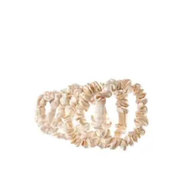 VEGANBOOST Satijnen Scrunchies Nude 8x Klein