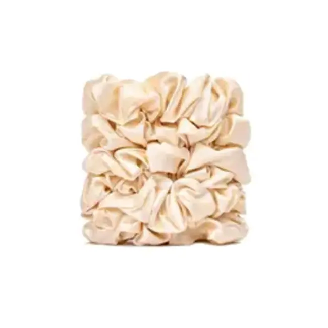 VEGANBOOST Satijnen Scrunchies Nude 6x Groot