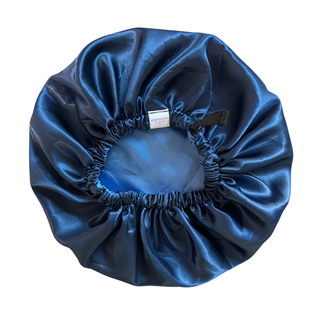 HER MOTIONS Satijnen Slaapmuts/Bonnet - Midnight
